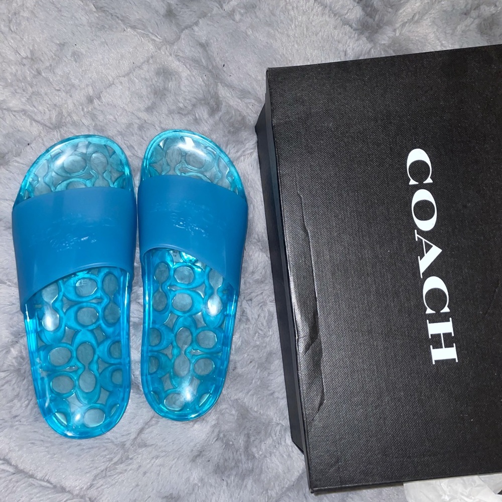 Coach jelly slides